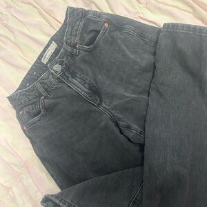 GARAGE 90s Straight Black Jeans